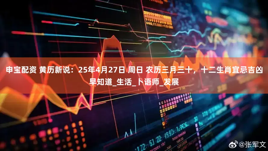 申宝配资 黄历新说：25年4月27日 周日 农历三月三十，十二生肖宜忌吉凶早知道_生活_卜语师_发展
