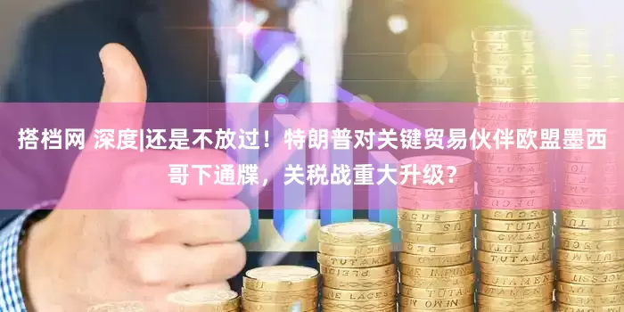 搭档网 深度|还是不放过！特朗普对关键贸易伙伴欧盟墨西哥下通牒，关税战重大升级？
